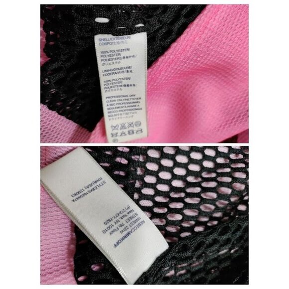 Rebecca Minkoff Long Sleeve Notch Lapel Collared Moto Jacket Pink Ombre Size M - Picture 10 of 16